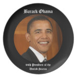 Presidente Keepsake Gift Plate de Barack Obama 44. Platos Para Fiestas