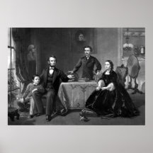 Presidente Lincoln y su familia Impresiones