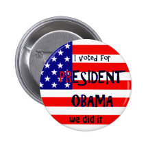 Presidente Obama Button Pin
