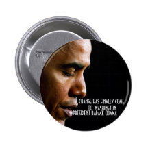 Presidente Obama CHANGE FINALMENTE HA VENIDO Pins
