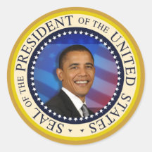 Presidente Obama Collectibles Large 3" pegatina