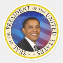 Presidente Obama Collectibles Large 3" pegatina