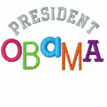 Presidente Obama Embroidered Shirt Polo Bordado