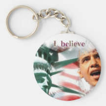 Presidente Obama I Believe Llavero Personalizado