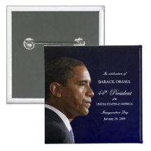 Presidente Obama Inauguration Celebration Button Pins