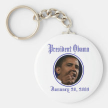 Presidente Obama Inauguration Keepsakes Llavero