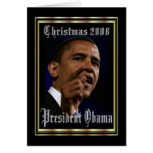 Presidente Obama Keepsake Christmas Felicitación
