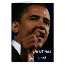 Presidente Obama Keepsake Christmas Tarjeton
