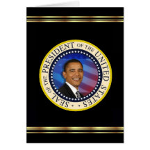 Presidente Obama Keepsake Christmas Tarjeton