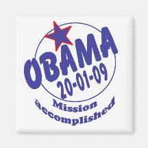 Presidente Obama Mission Accomplished Imanes De Nevera