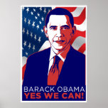 Presidente Obama "podemos sí!" Poster