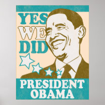 Presidente Obama Poster del vintage