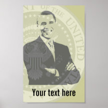 Presidente Obama - poster - plantilla