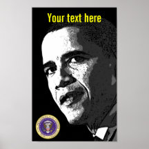 presidente Obama - poster - plantilla