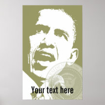 Presidente Obama - poster - plantilla