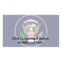 Presidente Of The los Estados Unidos de América, u Tarjeta De Negocio