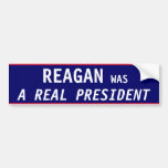 Presidente REAL de Reagan Etiqueta De Parachoque
