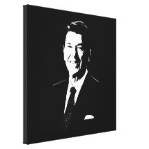 Presidente Ronald Reagan Impresión En Lienzo Estirada