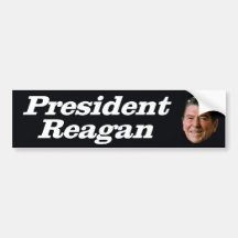 Presidente Ronald Reagan 'Portrait 1981 Pegatina De Parachoque