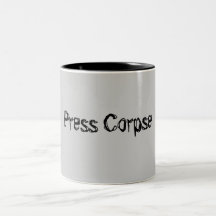 Presione el cadáver tazas de café