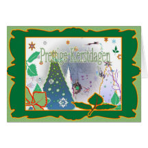 prettige Kerstdagen Tarjetón