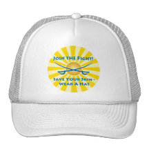 Prevenga al cáncer de piel gorras de camionero