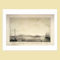 Primavera 1837 de Yerba Buena (ahora San Francisco tarjetas postales