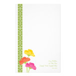 Primavera en la floración papelería de diseño