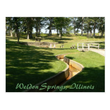 Primaveras de Weldon, postal de Illinois