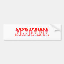 Primaveras del cocinero, diseño de la ciudad de Al Etiqueta De Parachoque