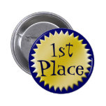 Primer botón del premio del lugar, personalizable pin
