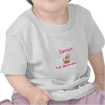 Primer cumpleaños del chica camisetas