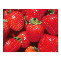 Primer de las fresas impresiones fotográficas