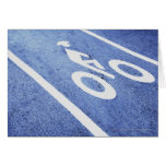 Primer de una muestra de la bicicleta en el camino felicitación
