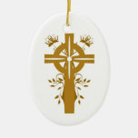 Primer favor del ornamento de la comunión santa de adorno de navidad