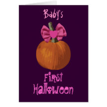 Primer Halloween del bebé Felicitación