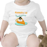 Primer mono/camiseta del bebé de la empanada del p