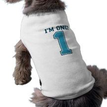 Primer muchacho del cumpleaños, soy uno, número az camisetas de perrito