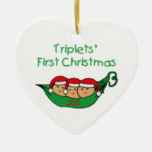 Primer ornamento del navidad de 2011 tríos ornaments para arbol de navidad
