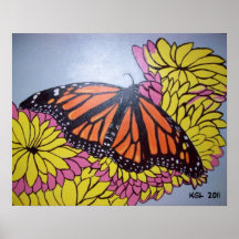 primer poster de la mariposa de monarca