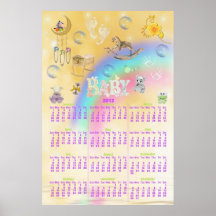 Primer poster del año de los Calendario-Bebés