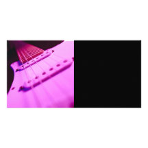 Primer rosado 2 de la guitarra eléctrica del tono tarjeta personal