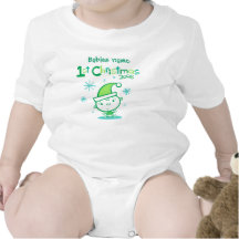 Primera camiseta del navidad de los bebés