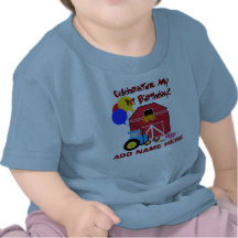 Primera camiseta personalizada del cumpleaños de l