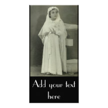 Primera comunión del vintage tarjeta fotográfica personalizada