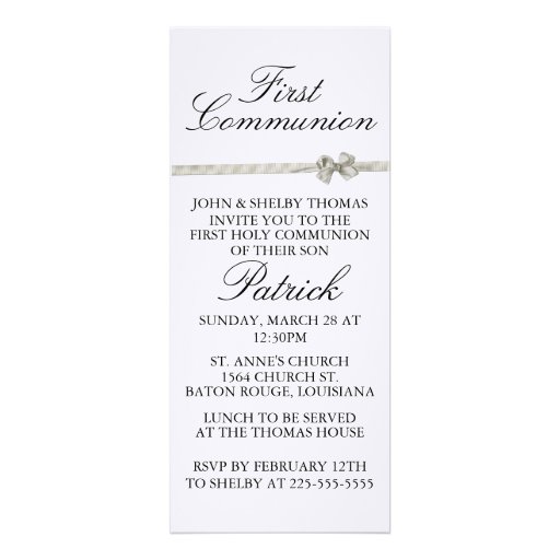 Primera comunión invitación