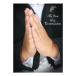 Primera comunión santa 5 invitaciones personalizada