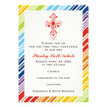 Primera comunión santa/bautismo/confirmación invitacion personalizada