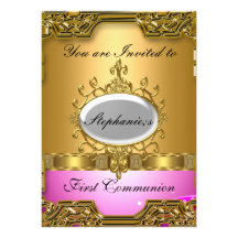 Primera comunión santa invitacion personal 
