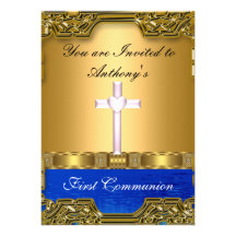 Primera comunión santa invitaciones personales 